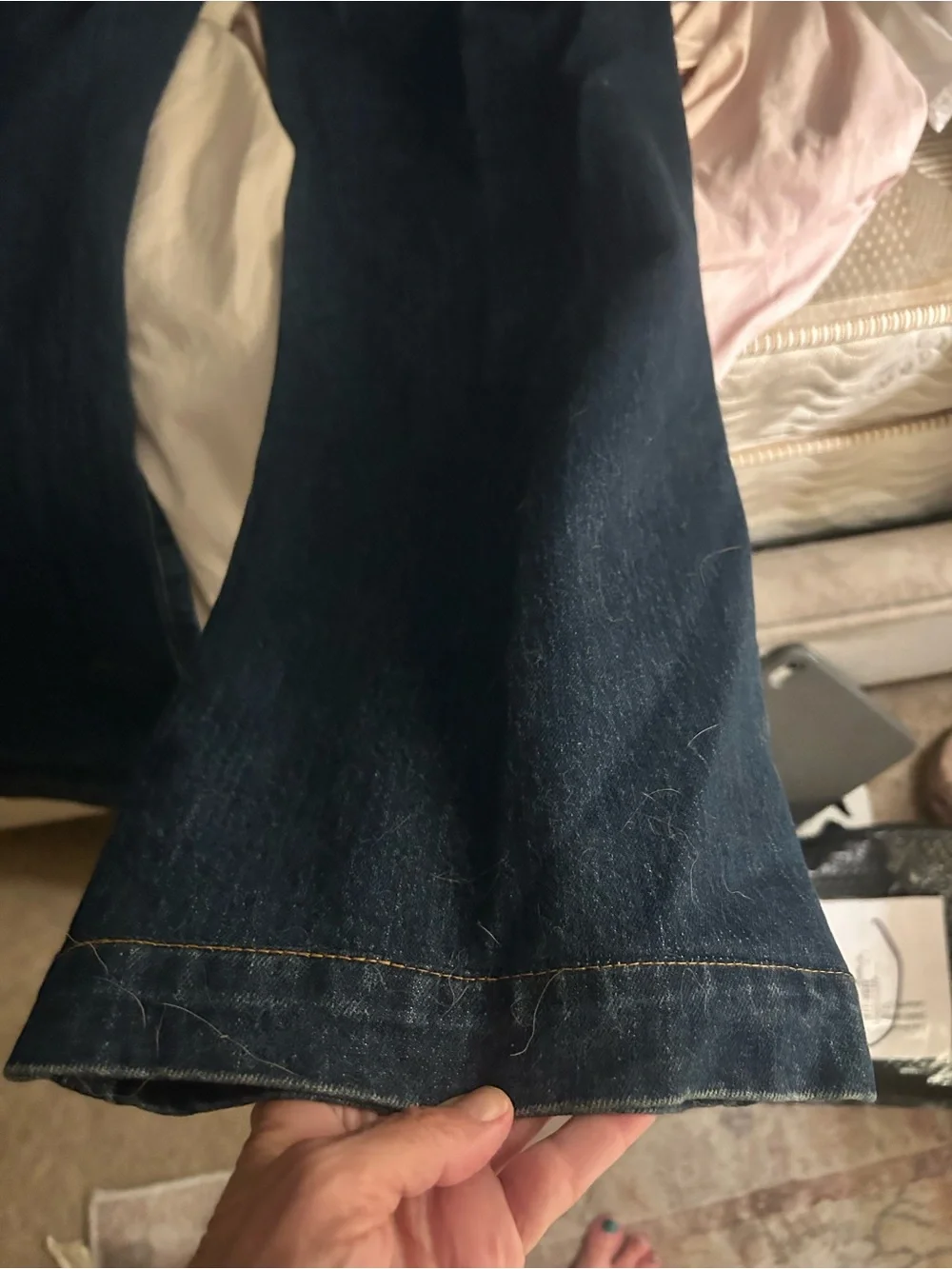 Reformation Daphne Denim Jumpsuit size 0